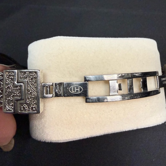 Lois Hill Sterling Silver Stainless Watch Woven Paisley Quartz Movement main image 7